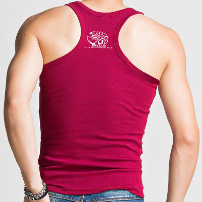 Men's Racer Vest Men's Cotton Stretch Vest Slim Fitness Vest-Aria Doejay