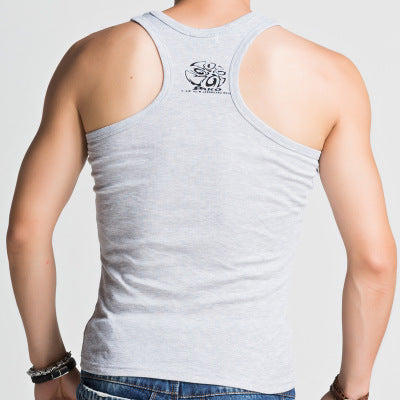 Men's Racer Vest Men's Cotton Stretch Vest Slim Fitness Vest-Aria Doejay