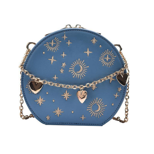 Women's Fashion Vintage Chain Embroidered Shoulder Messenger Bag