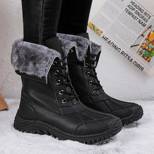 Children's Waterproof And Non-slip Fur Snow Boots-Aria Doejay