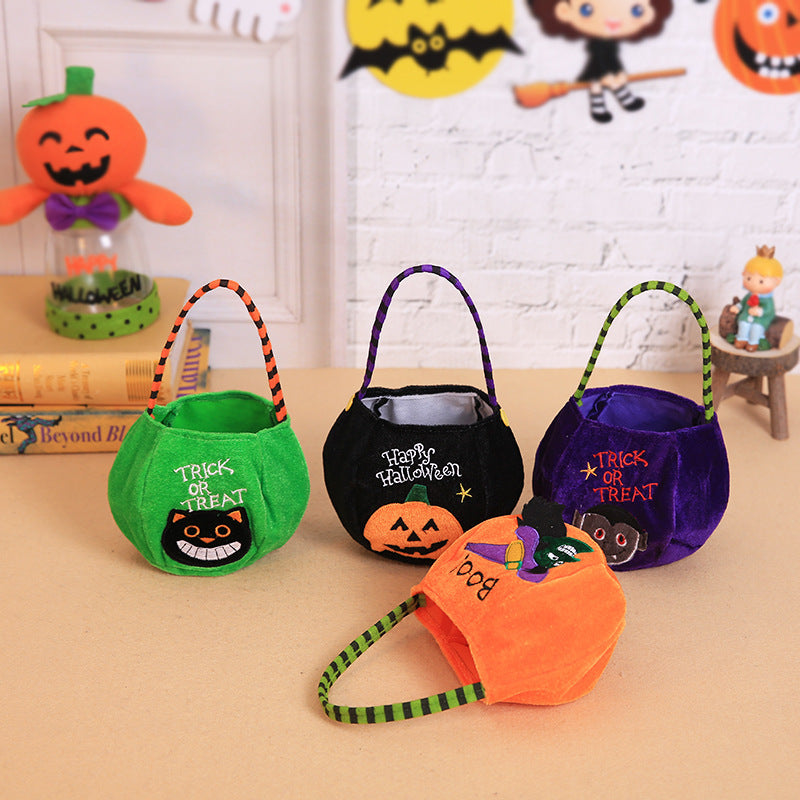 Halloween pumpkin tote bag