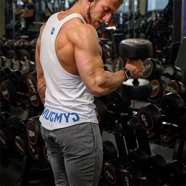 Men's Training Fitness Sleeveless Bottoming Shirt Vest-Aria Doejay