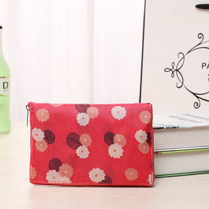 Korean style floral fabric folding shopping bag-Aria Doejay