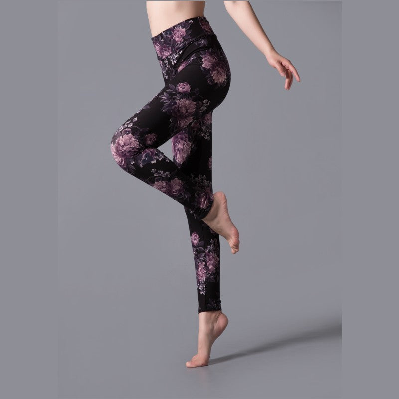 Brushed Cotton Print Camouflage Outerwear Leggings-Aria Doejay