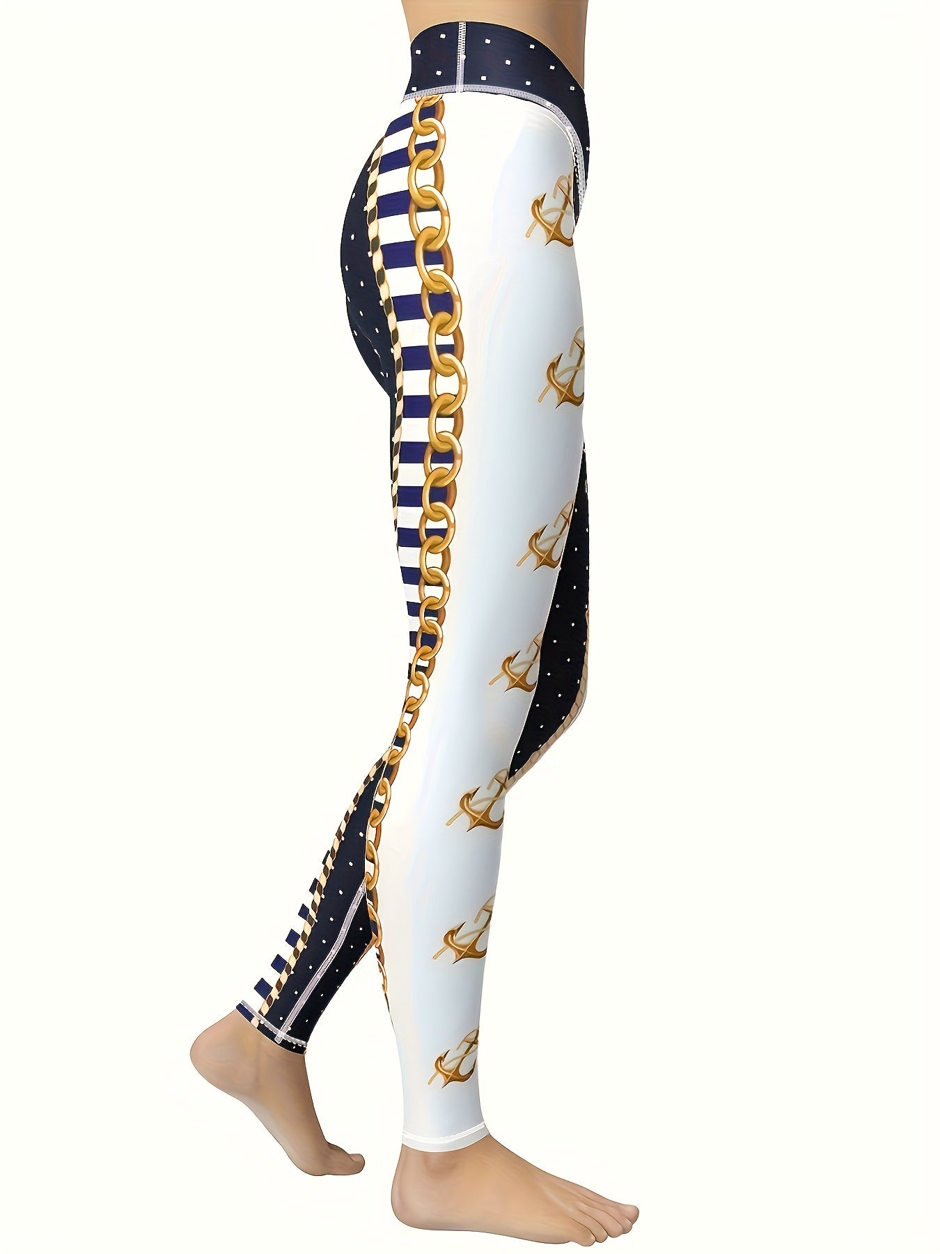 Anchor Pattern Ladies Yoga Pants