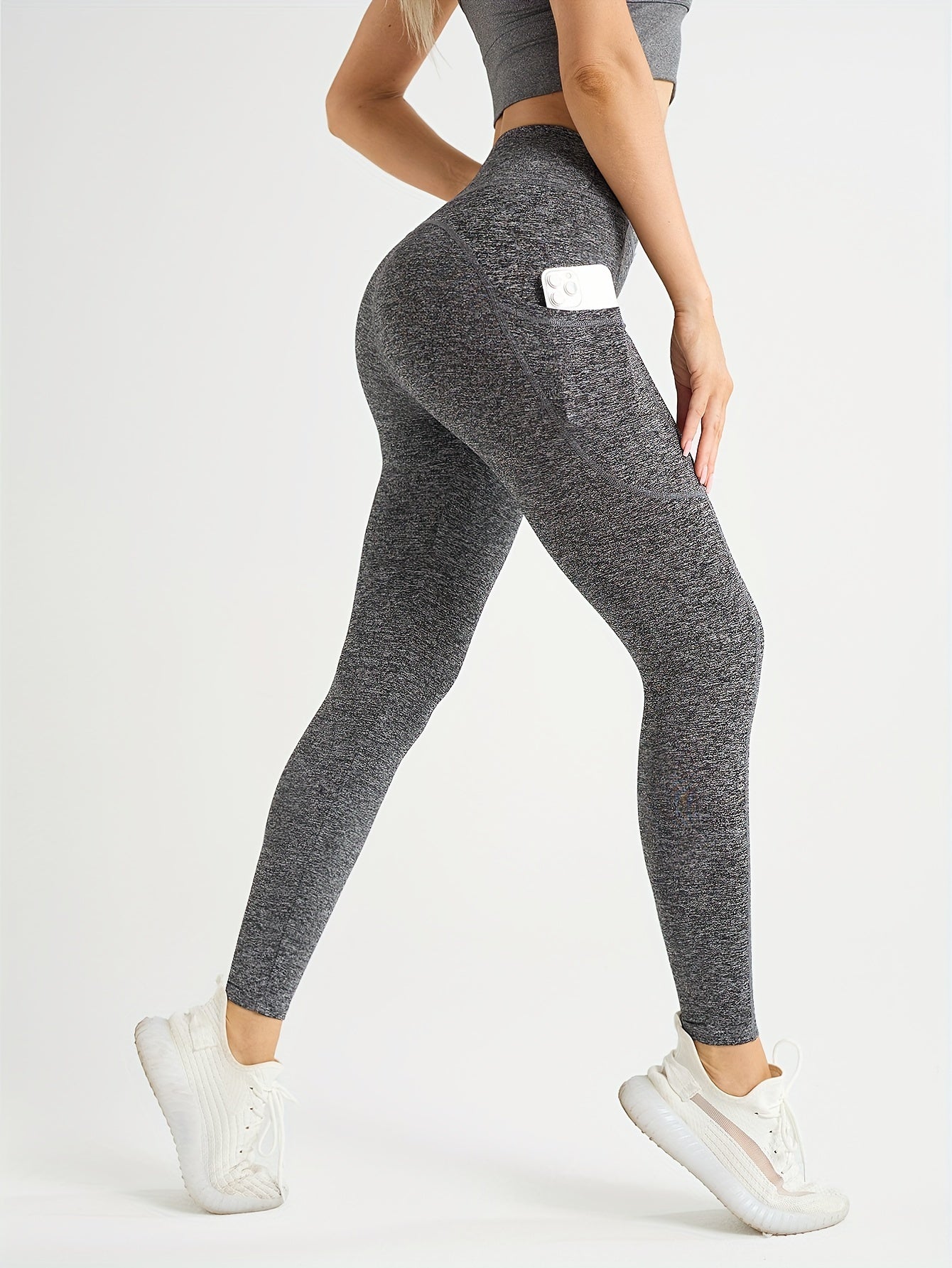 High-Waist, Stretchy Yoga Leggings with Phone Pocket - Slimming, Butt-Lifting Activewear for Women