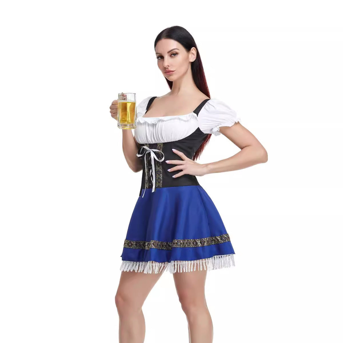 Halloween Maid Uniform Barmaid Dresses-Aria Doejay