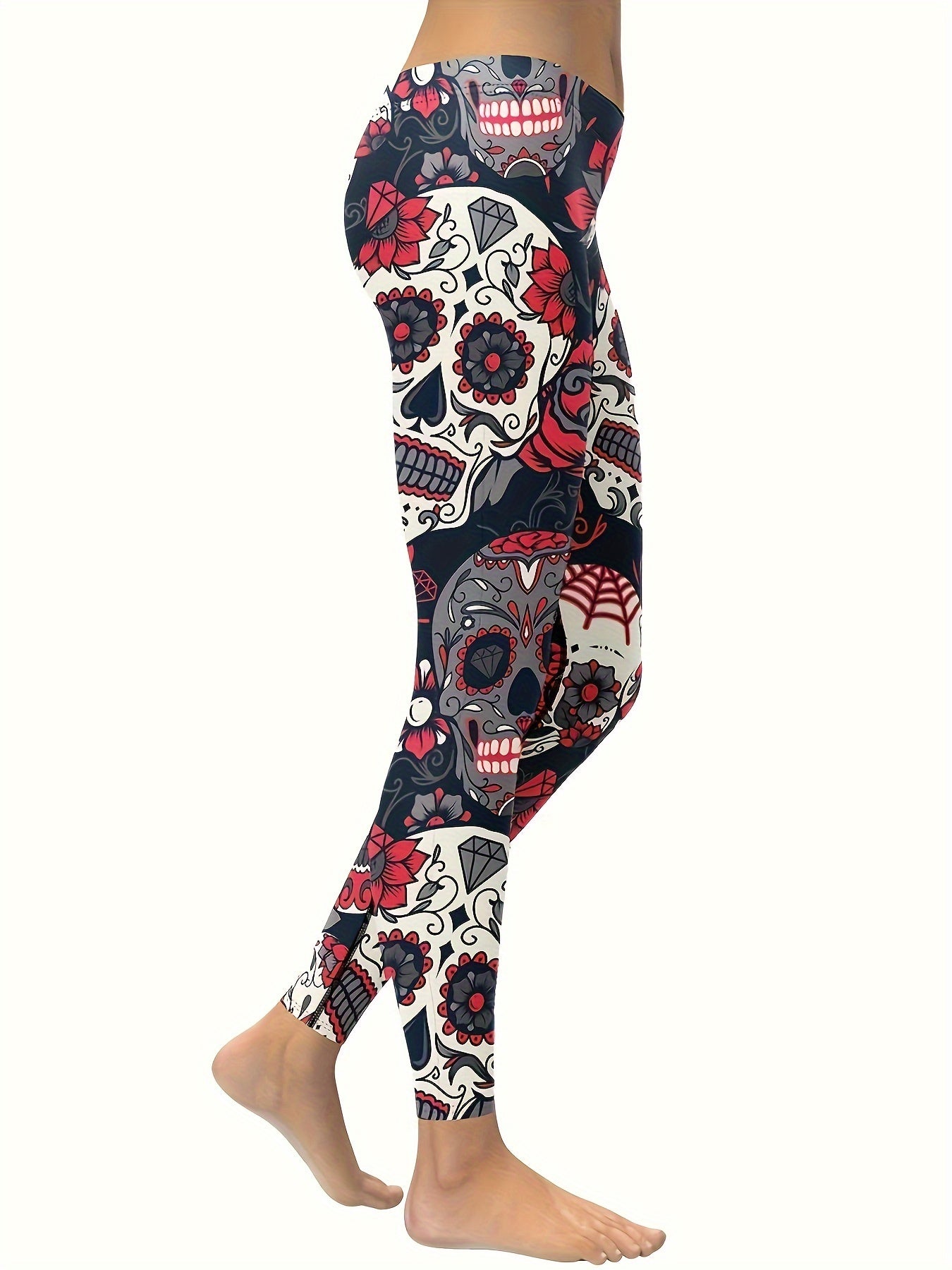 Women's Yoga Leggings With High Waistband, Moisture-Wicking, And Stretchy, Perfect For Outdoor Activities And Fitness