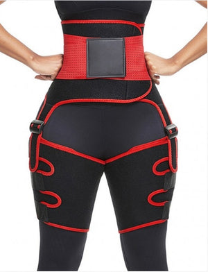 Sports Waist Belt Adjustable One-piece Girdle Leg Straps-Aria Doejay