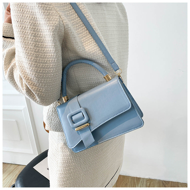 Korean Style Simple Fashion Shoulder Textured Small Square Bag