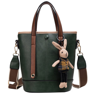 Messenger bag retro fashion portable bucket bag