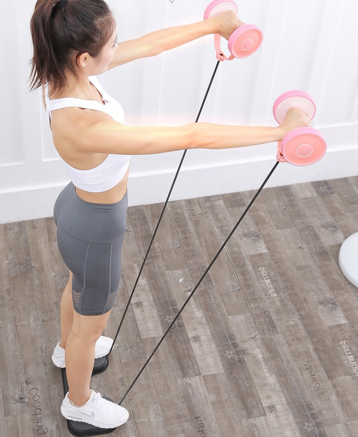 Abdominal Ring and Abdomen Fitness Equipment Household Curling Abdominal Tension Machine to Lose Weight and Slim Abdomen Artifact and Slim Waist and Arm Exercise-Aria Doejay