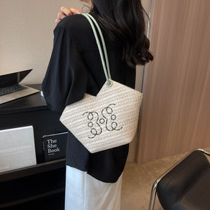 Women's Fashionable Retro Underarm Woven Bag