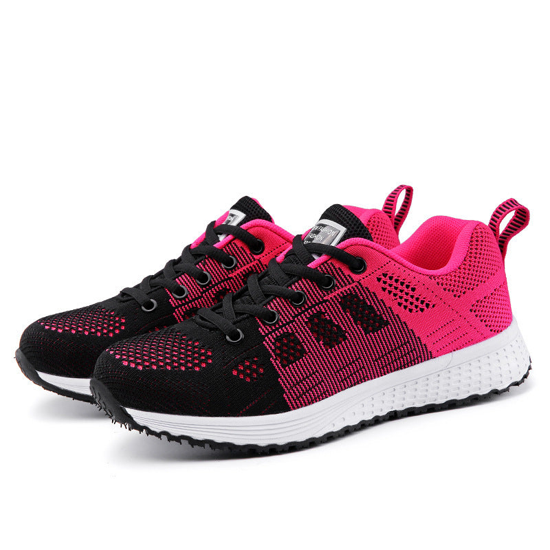 Casual student lace-up mesh women's shoes sneakers-Aria Doejay