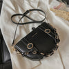 Fashion Plain Single Shoulder Messenger Saddle Bag Female Bag