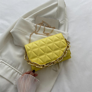 Solid Color Simple Chain Shoulder Bag