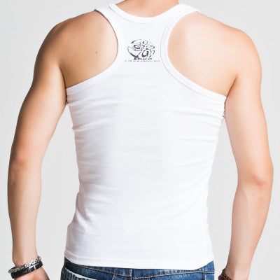 Men's Racer Vest Men's Cotton Stretch Vest Slim Fitness Vest-Aria Doejay