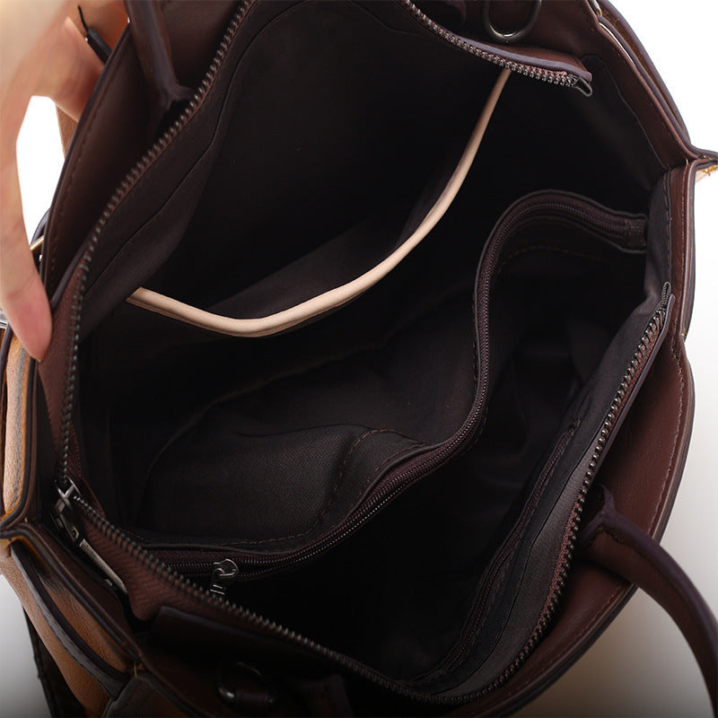 The First Layer Cowhide Dumpling Portable Shoulder Bag