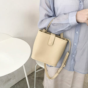 Simple Leather Shoulder Messenger Women's Bag