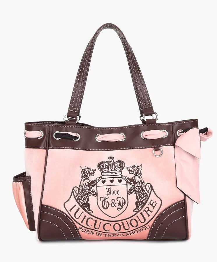 New Contrast Color Portable Shoulder Tote Bag-Aria Doejay