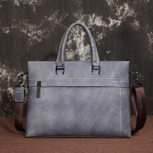 Men's Handbag First Layer Cowhide Computer Leisure