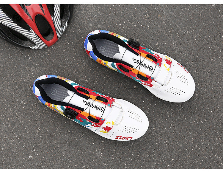 Cross-border New Arrival Road Lock Shoes Riding Shoes Men's And Women's Mountain Lock Shoes Cycling Shoes Outdoor Help Cycling Shoes-Aria Doejay