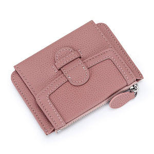 Fashion Ultra-thin Multifunctional Leather Multiple Card Slots Wallet