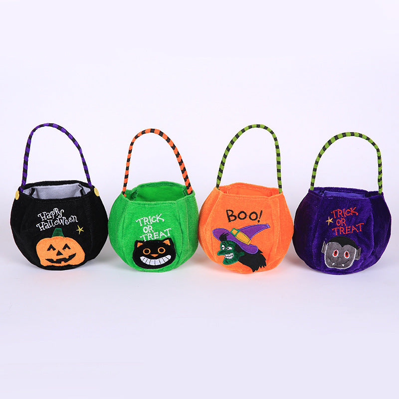 Halloween pumpkin tote bag