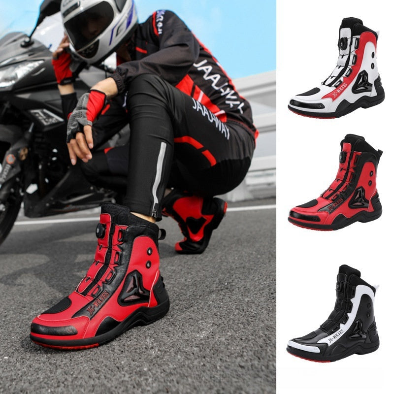 Motorcycle Long Mountain Locomotive Road Anti-skid Protection Off-road Lightweight Commuter Worker Boot-Aria Doejay