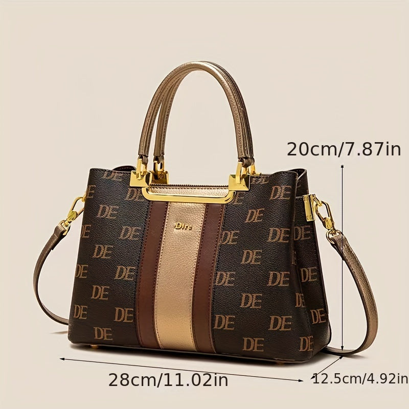 Tote Bag Women's Large Capacity And High Sense Middle-aged Mother's Bag Ladies 2024 New Hand Bill Of Lading Shoulder Crossbody Bag