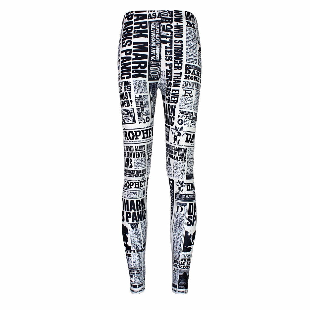 Digital printing leggings tights nine pants women-Aria Doejay