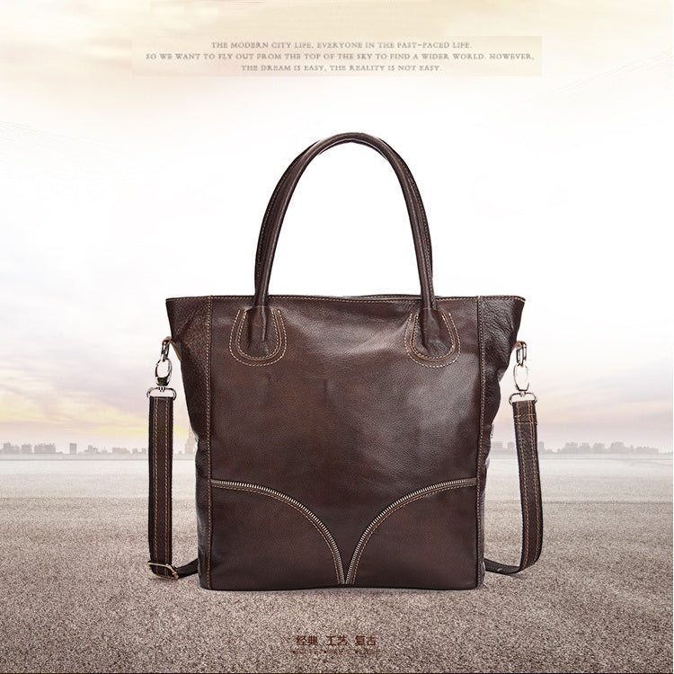 Manufacturers Selling Leather Bags Leather Handbag Tote Bag Leisure Shopping Bags Wholesale Large Capacity-Aria Doejay