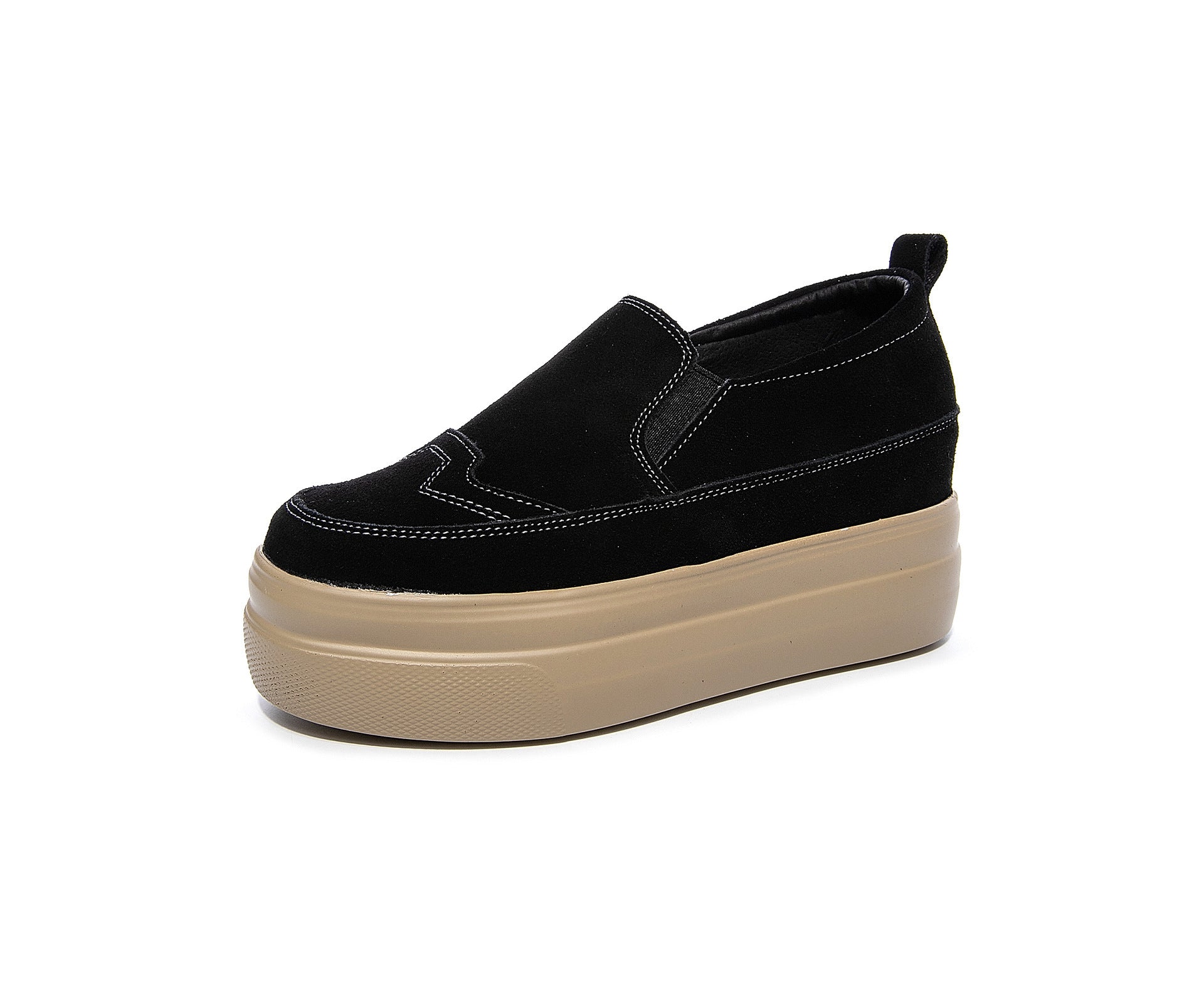 Leather All-match Black Casual Shoes