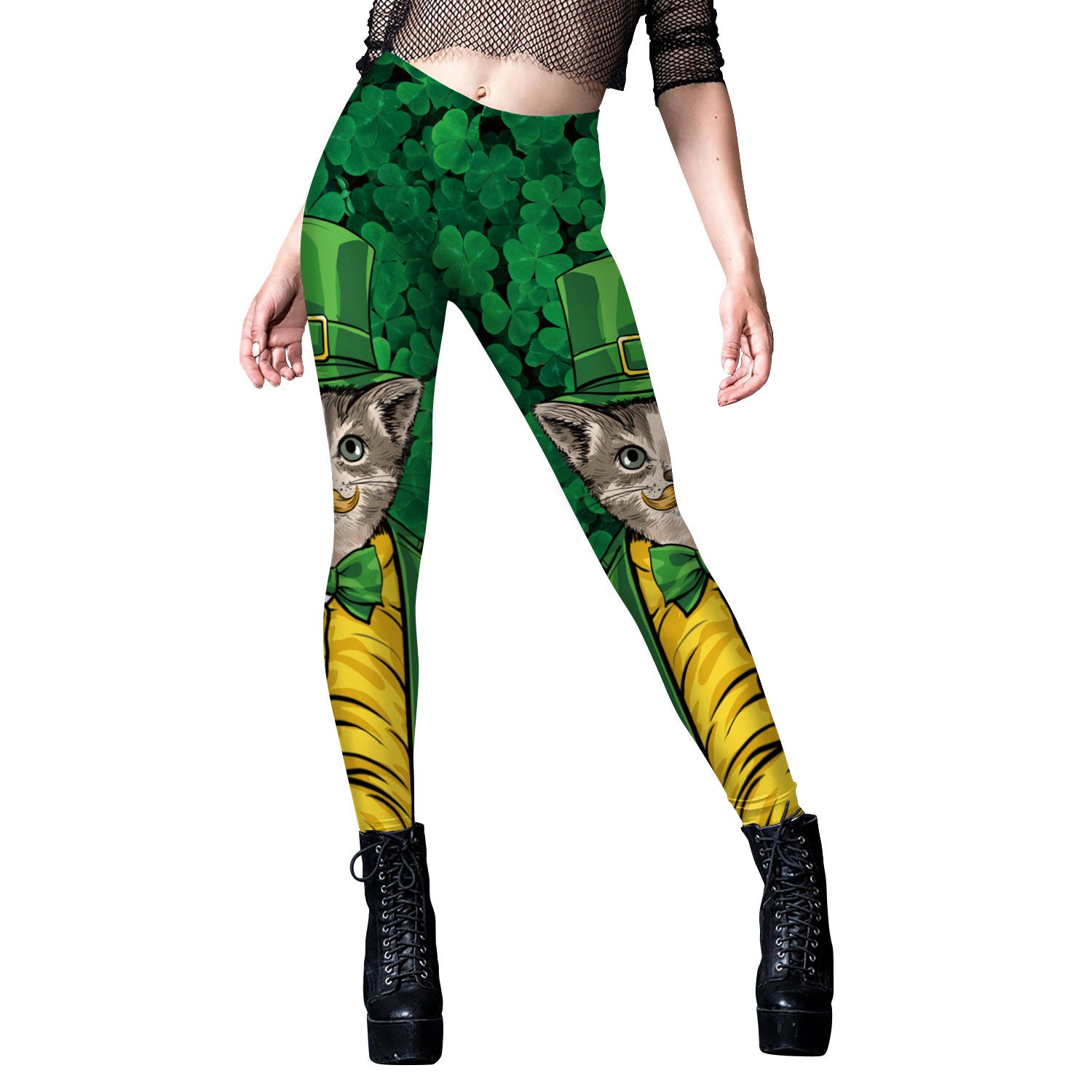 Saint Patrick's Day Clothing Digital Printed Leggings-Aria Doejay