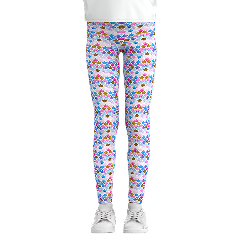 Digital Printing Leggings Girls Leggings Thin Stretch Pants-Aria Doejay