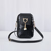 Mobile Phone Bags Women Woven Pearl Tassel Cover Type Crossbody Shoulder Bag-Aria Doejay