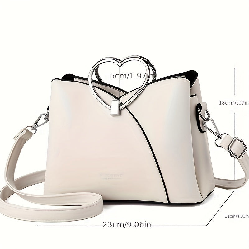 Chic & Durable Women's Crossbody Bag - Versatile, Lightweight with Adjustable Strap, Magnetic Closure, and Spacious Interior - Available in Khaki, Dark Gray, White, Black