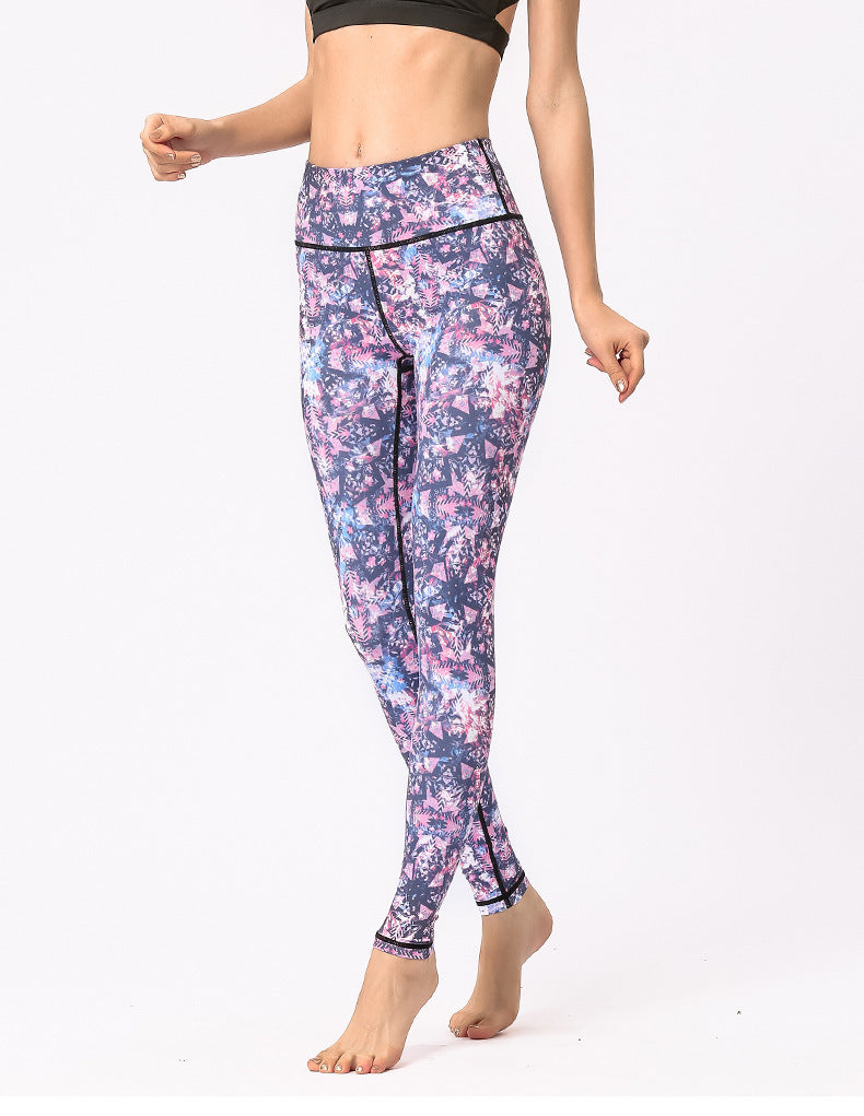 New printed yoga leggings-Aria Doejay