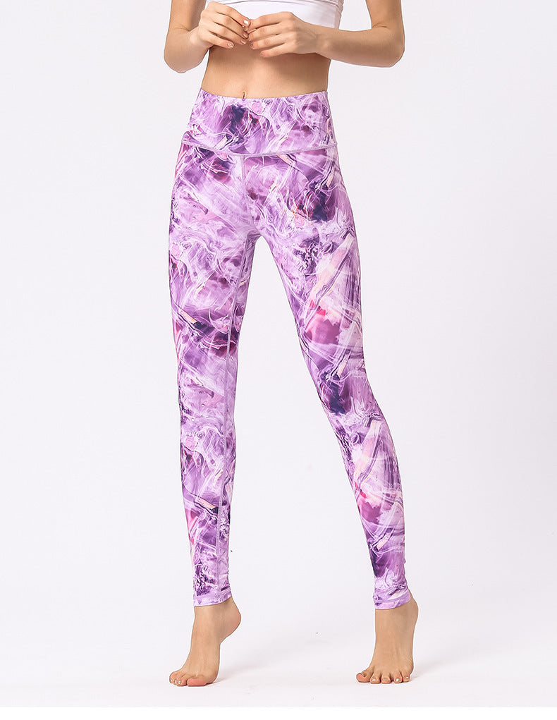 New printed yoga leggings-Aria Doejay