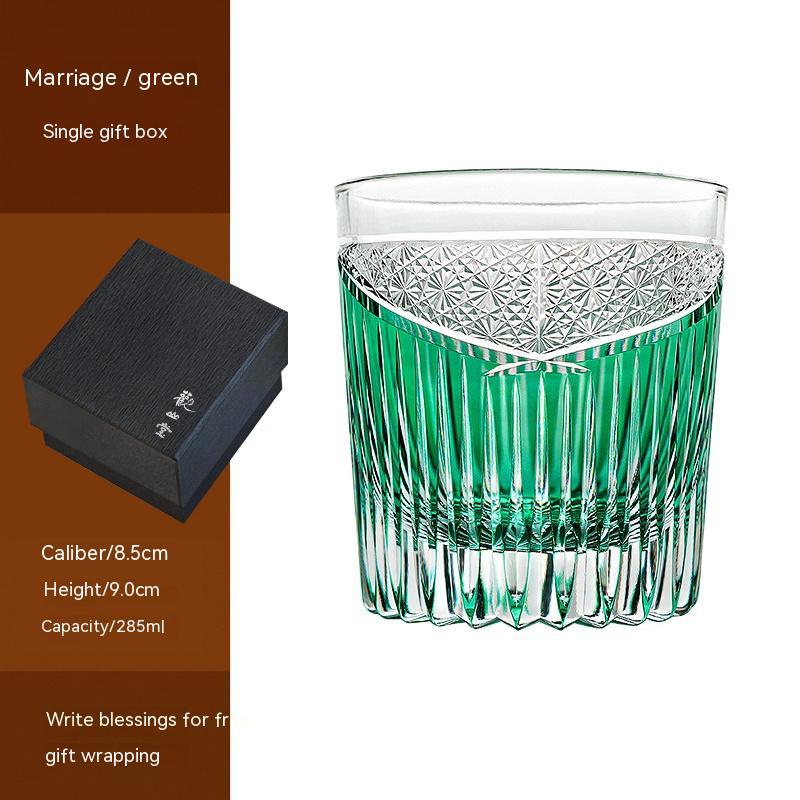 Wine Glass Gift Box Couple Gift Cup Crystal Glass Whiskey Glass-Aria Doejay