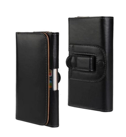 Mobile phone pocket hanging waist leather case