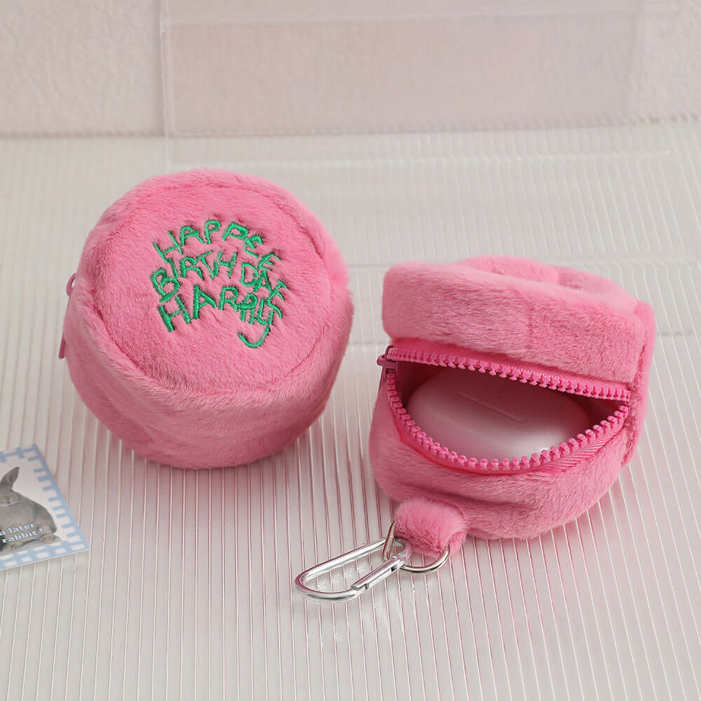 Simple Mini Plush Cosmetic Bag Women-Aria Doejay