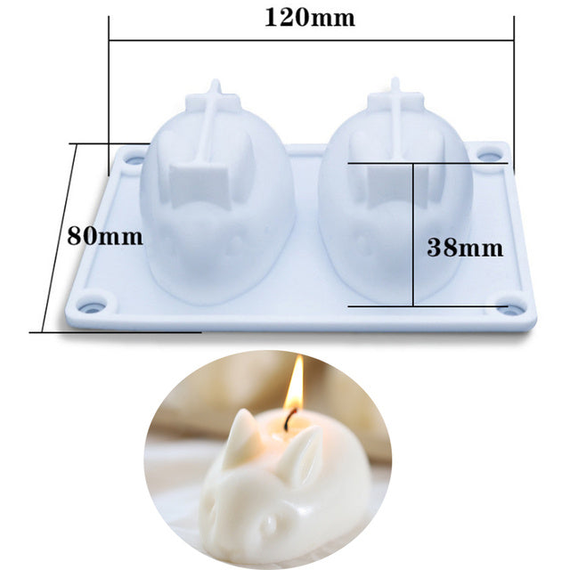 Non-stick Bubble Cube Candles Silicone Mold 3D Aromathera-Aria Doejay