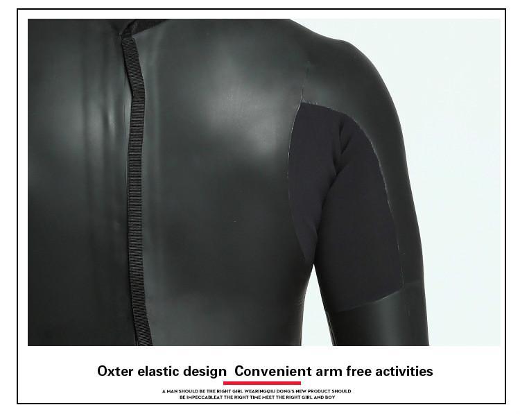 Men's Triathlon Wetsuit Men's Warm And Cold-proof Light Leather Wetsuit Men