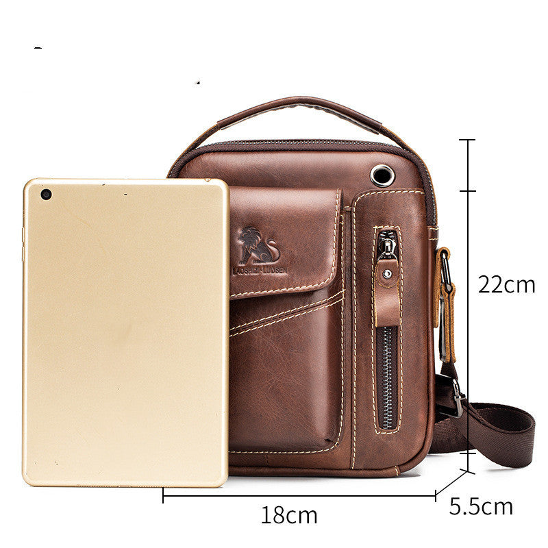 Leather Men's Shoulder Messenger Bag Fashion Trend