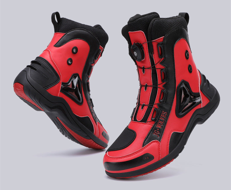 Motorcycle Long Mountain Locomotive Road Anti-skid Protection Off-road Lightweight Commuter Worker Boot-Aria Doejay