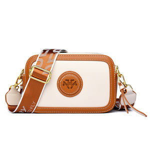 Women's Fashion Vintage Wide Shoulder Strap Crossbody Bag