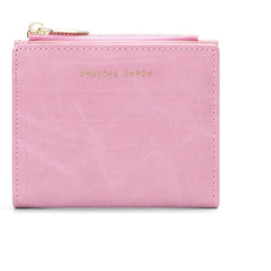 Wallet Women's Short Change Simple High-end Ultra-thin Two-fold