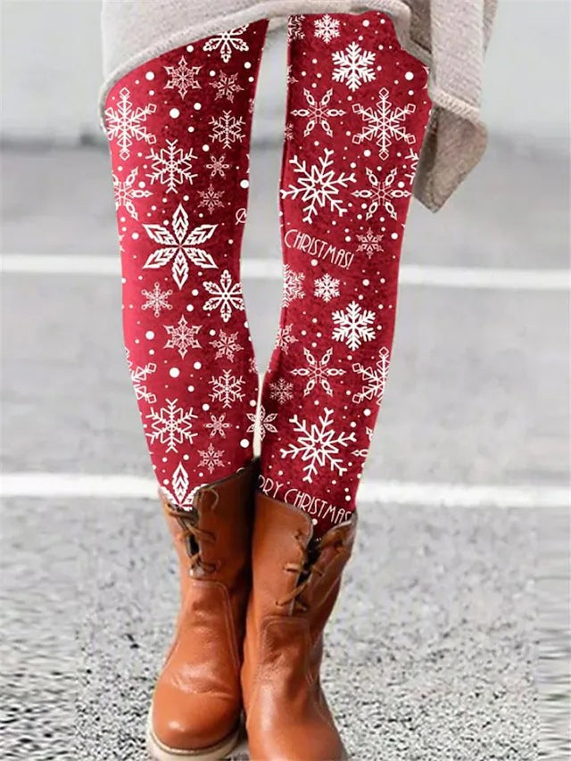 Christmas Leggings European And American Elastic Women-Aria Doejay