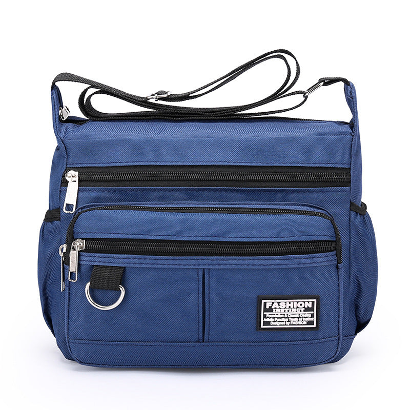 Men's Large-capacity Multi-layer Zipper Crossbody Bag